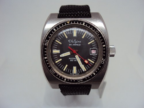Vintage Diver Watch Valgine Automatic 