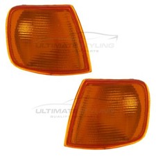 Front Indicator Lights Lamps Ford Sierra Mk2 1987-1990 Amber 1 Pair Left & Right