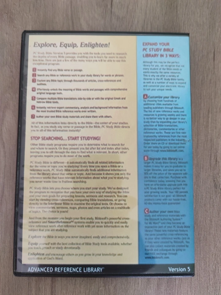 Biblesoft - PC Study Bible ADVANCED REFERENCE LIBRARY DVD ROM Version 5.0F - Image 3 of 4