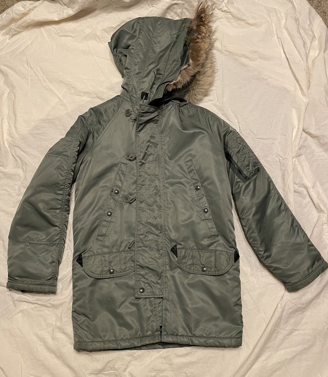 Mens Vtg Spiewak Golden Military Cold Weather Parka N-3B/F Mens Vtg Spiewak Golden Military Cold Weather Parka N-3B/F