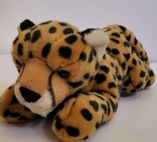 Aurora 12" Cheetah Flopsie Plush Laying Stuffed Animal Toy Excellent Soft Gift