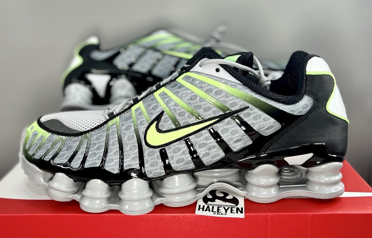 スニーカー Nike Sharks TL M Wolf Gray Lime Blast Black AV3595005 AV3595 NEW Nike Shox TL 'Wolf Grey/Lime Blast' | Men Sizes 7.5 - 15
