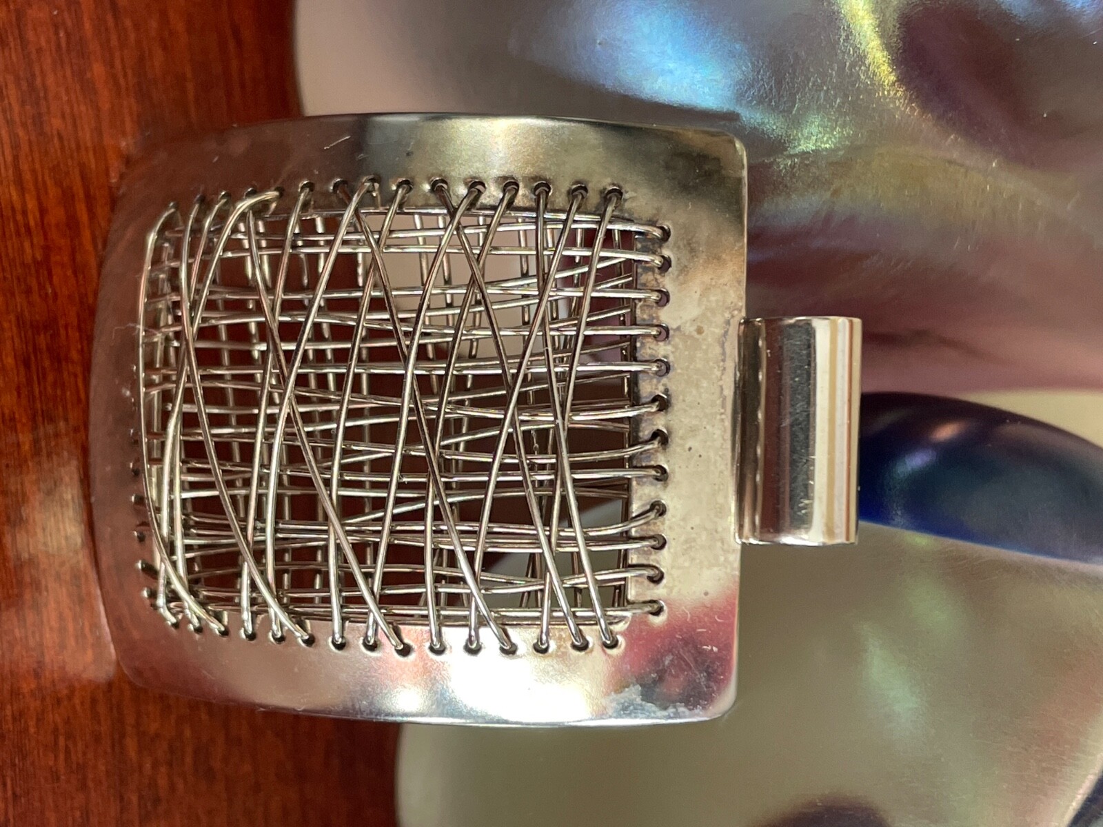 silver pendant 925 rectangular shape bars modern … - image 3