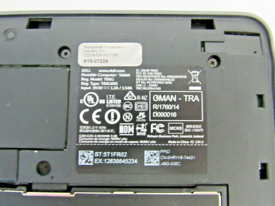 Dell Lote de 2 Venue 5130 Pro 64Bit 10.8" Intel Z3795 2GB RAM No enciende A-1 Foto 4 de 4