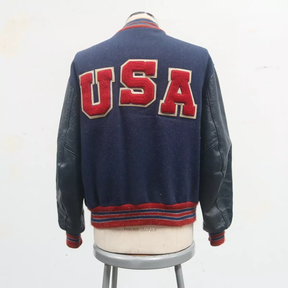 LV Louis Vuitton JAPAN ONLY Red Hunting Club Varsity Letterman