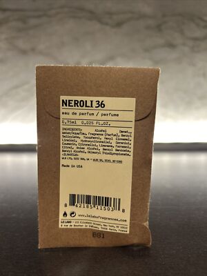 Le Labo Neroli 36 Eau de Parfum EDP Sample Vial .025, .75ml New in Pouch