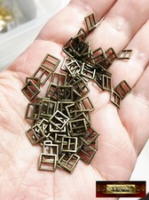 M00290x5-Bronze MOREZMORE 50 Metal 1:6 Scale 5mm Mini Miniature Belt Shoe Buckle