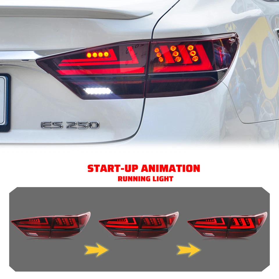 Luces traseras LED para Lexus ES350 ES330h 2013-2017 animación luces traseras secuenciales Foto 3 de 4