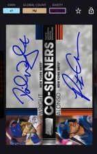 Topps Bunt DIGITAL- Wright / Alonso -DUAL Signature Co-Signers Mets SR Stadium