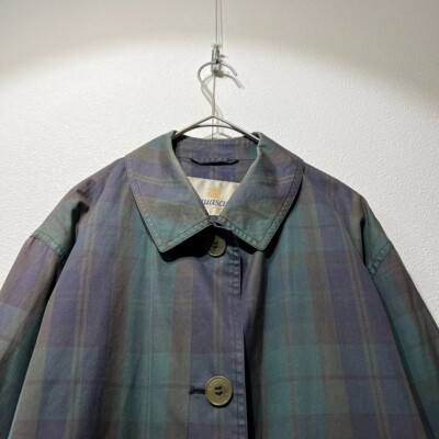 Aquascutum London High Quality Short Trench Coat Coverall Check | eBay