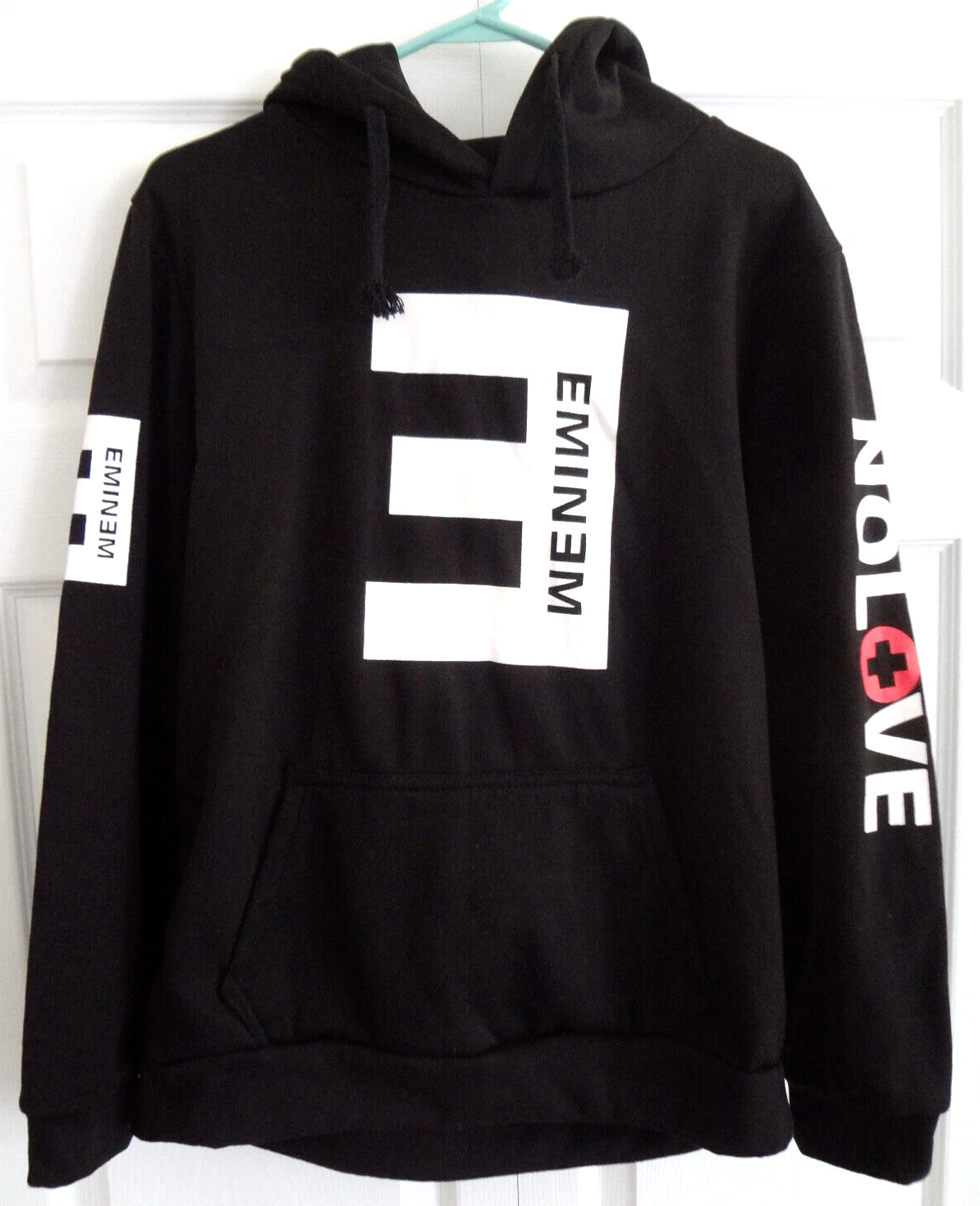 EMINEM RECOVERY SWEATSHIRT HOODIE LARGE SLIM SHADY NO LOVE CONCERT TOUR SOUVENIR