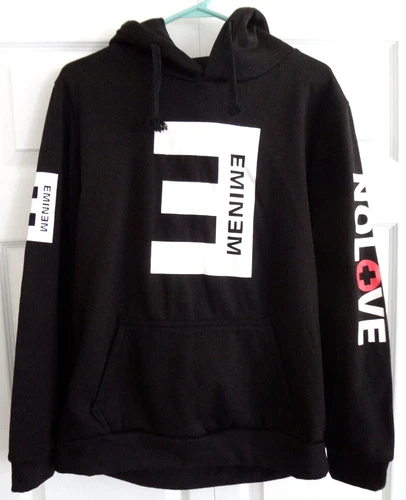 EMINEM RECOVERY SWEATSHIRT HOODIE LARGE SLIM SHADY NO LOVE CONCERT TOUR SOUVENIR