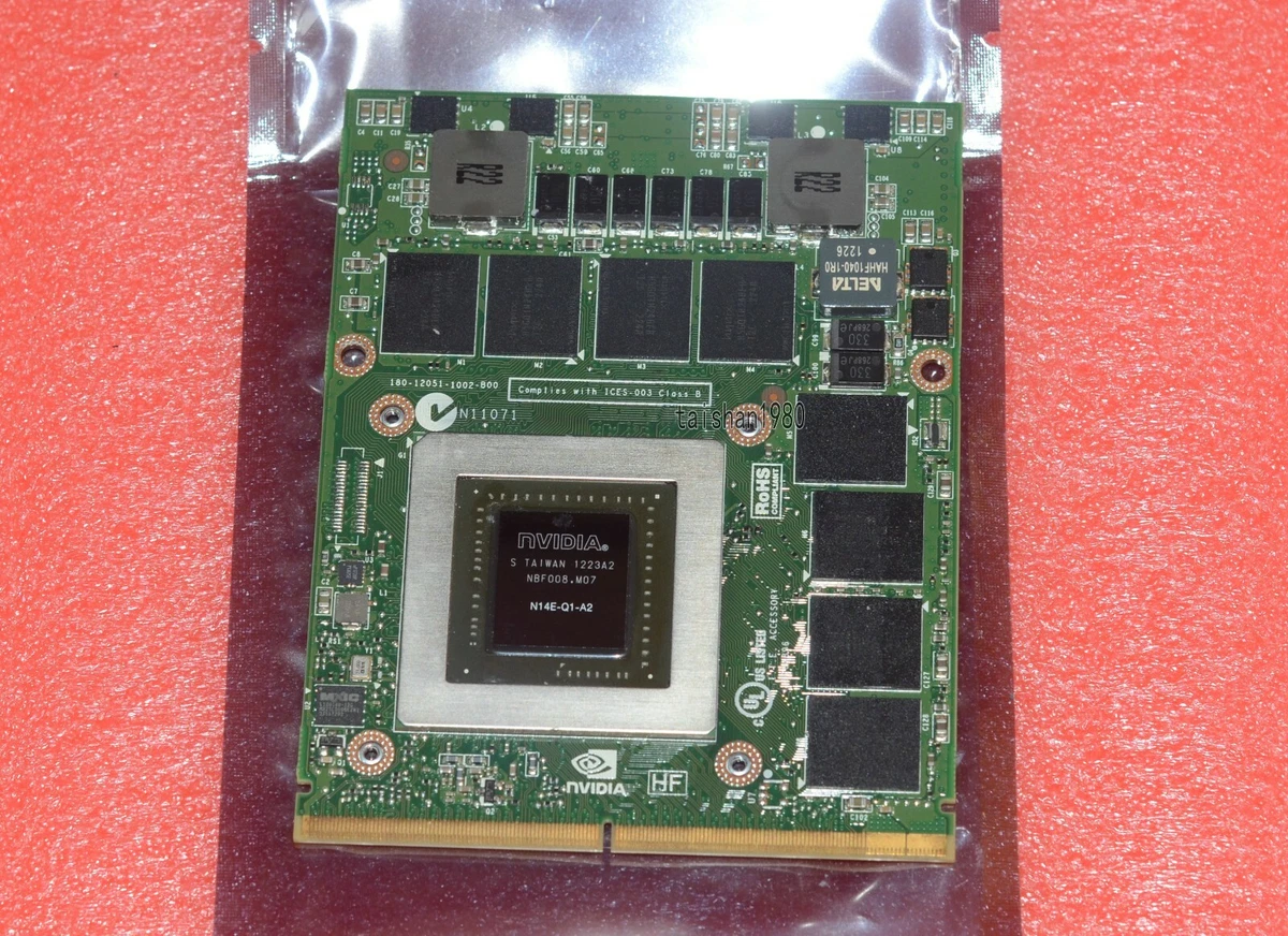 NVIDIA QUADRO K3000M 2GB N14E Q1 A2 VIDEO GRAPHICS CARD