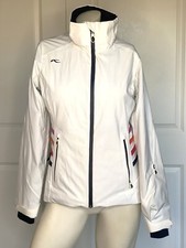 New Kjus Performance White Stripe Detail Ski Snowboard Jacket Size: 36 / S