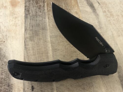 Cold Steel Knives RECON 1 clip point black Lockback Lock Blade Knife - Picture 7 of 17