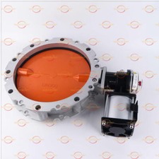 Pneumatic powder Cement double flanged butterfly valve ONE DN300