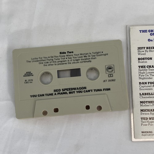 Reo Speedwagon You Can Tune A Piano But You Can’t Tuna Fish Cassette CBS 1978 - Picture 7 of 7
