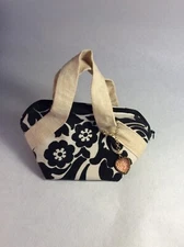 Cute mini cosmetic pouch Handmade Credit Card and currency wallet  Damask print