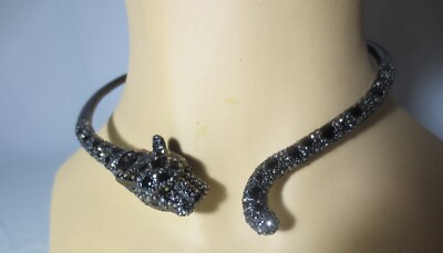 Betsey Johnson Black Panther necklace Black Panther Jaguar Necklace, Unique Gift Idea, Glossy or  main image 4
