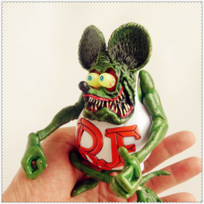 アメコミ BEAST  RAT FINK ACTION FIGURE SERIES Green Rat Fink Ed! Big Daddy Roth RF Action Figure 4