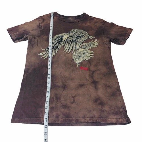 Levis Eagle T-Shirt Brown Tie Dye Short Sleeve Crewneck S/S Men Size Small - Picture 6 of 8