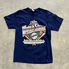 1998 San Diego Padres World Series MLB T-Shirt Blue New Size Large