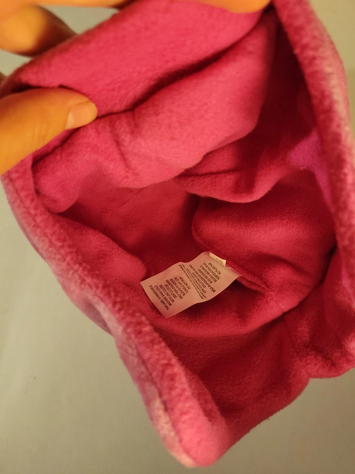 Gorro de invierno de lana rosa para niñas Foto 4 de 4