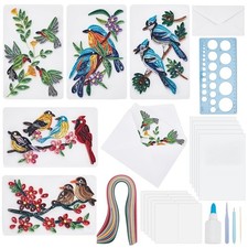 20 Sets Paper Quilling Kit 5 Styles Birds Animals Greeting Card Making DIY