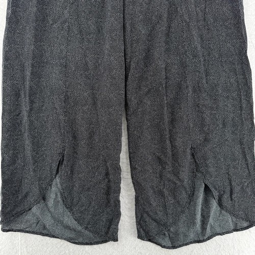 Mododoc Tulip Hem Pants Womens Large Black Dot Pull On Rayon Lightweight New - Picture 4 of 8