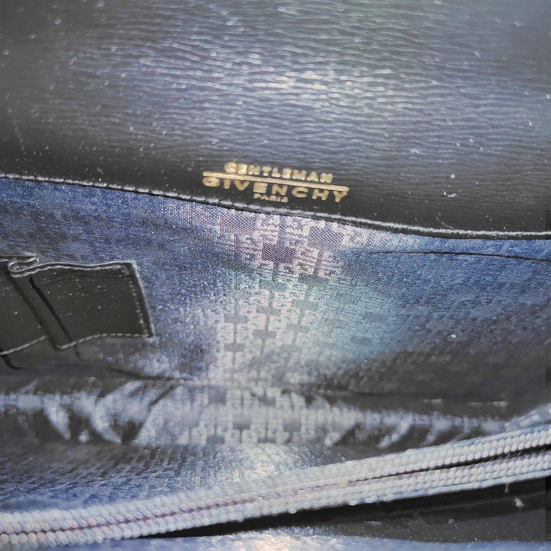 GIVENCHY clutch bag in plain black leather thumbnail 13