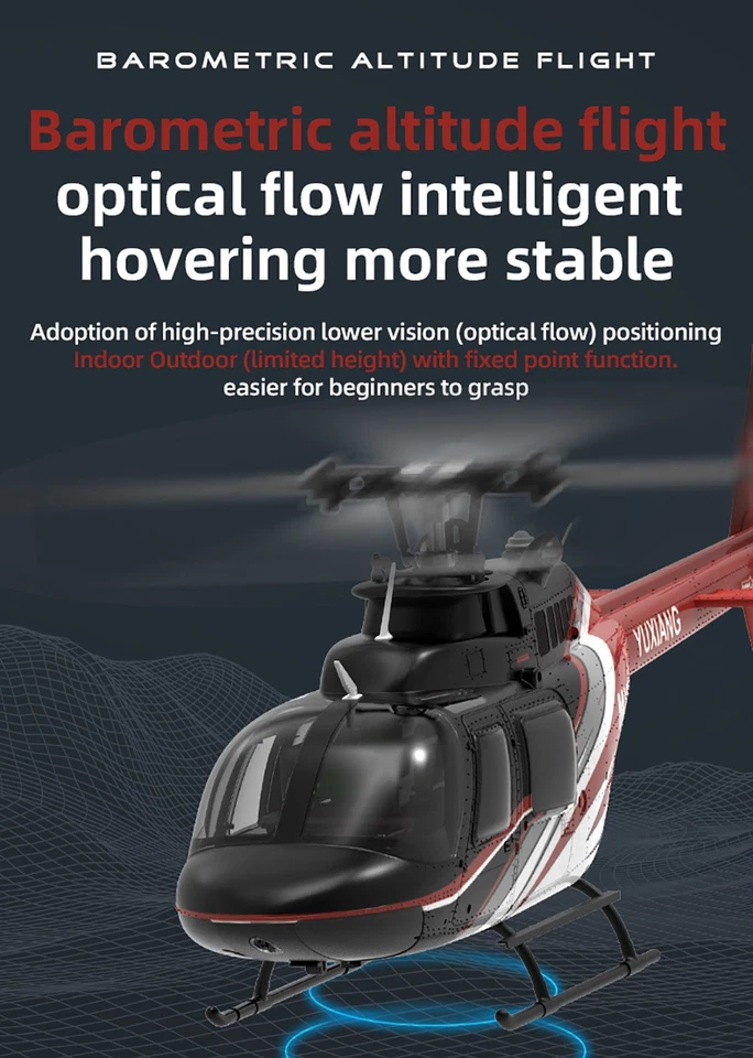 YU XIANG Bell-206 2.4G 6CH Helicopter Aileronless Brushless Motor 6Axis Gyro Toy - Bild 4 von 4