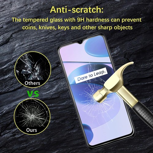 Vitre Verre Trempe Protecteur Ecran pour Realme C11 C25y C31 C33 C53 C61 C67 C75 - Afbeelding 4 van 9