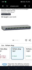 Gigabit GS116LP 16-Port PoE/PoE Gigabit Ethernet Unmanaged Switch...