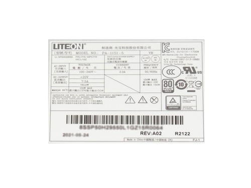 Alimentation tout-en-un d'origine Lenovo ThinkCentre M920z 150 watts - Photo 3/4