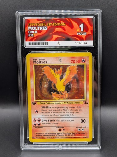 Moltres (1st Edition) graded ACE 1 for sale on eBay