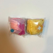 Sanrio Sugar Bunnies Fluffy Drawstring Pouch Set Momo Usa Hana Usa Capsule Toy