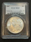 1887 P Morgan Silver Dollar PCGS MS-65