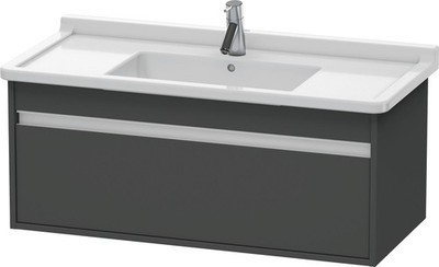Duravit Ketho Wall-Mount Vanity Unit Graphite