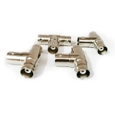 T-Shape 3 Way BNC Splitter, BNC Female to Double BNC Female Adapter RF Coaxia...