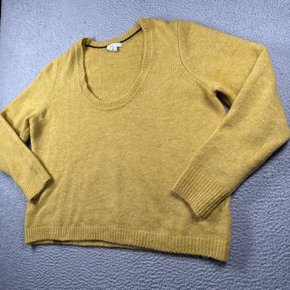 Suéter Boden Para Mujer XL Pullover Manga Larga Mezcla de Lana Lagenlook Neutro Cuadrado Foto 3 de 4