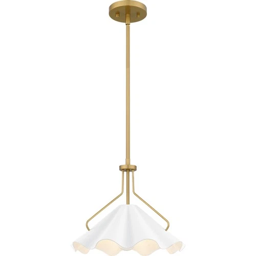 Aged Brass One Light Pendant from the Quoizel Pendant Collection - Picture 1 of 6