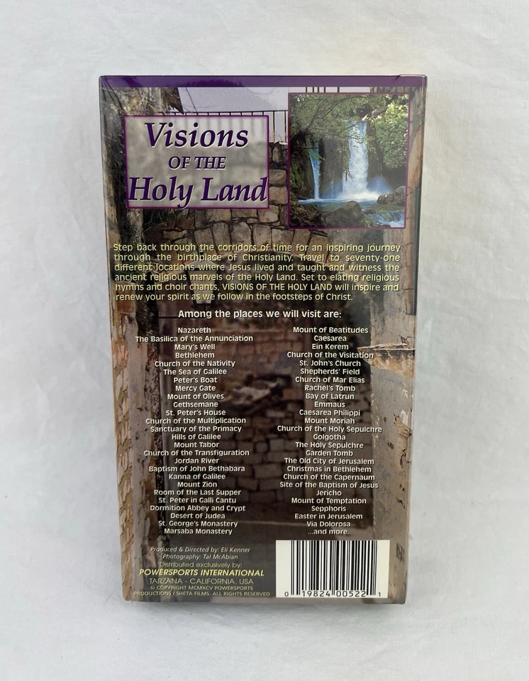 1995 Visions Of The Holy Land Sealed VHS A Spiritual Journey Back In Time - Image 3 of 4