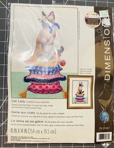Kit De Broderie Au Point De Croix Dimensions CAT LADY 70-35367