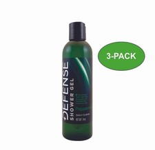 Defense Soap Peppermint Body Wash All Natural Shower Gel 3 Pack