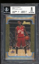 2003-04 Bowman LeBron James Gold #123 BGS 8 RC Rookie Card