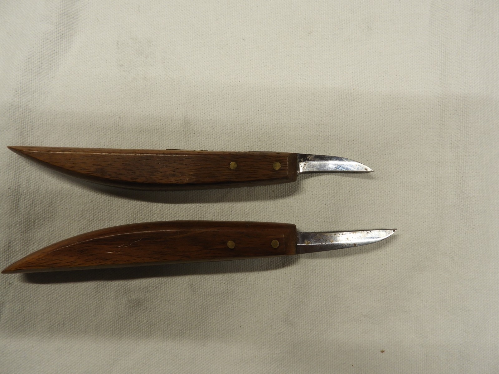 TWO Ramelson Wood Carving - Whittling Chip Woodworking Knives - Preowned