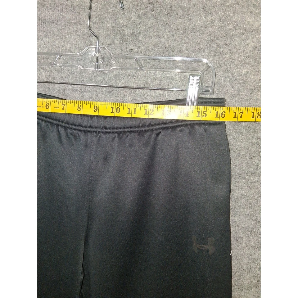 Pantalones deportivos Under Armour YXL juveniles extra grandes negros rojos con logotipo Foto 2 de 4