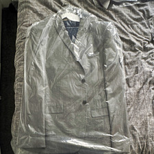NEXT Grey Two-Button Notch Lapel Suit Jacket Blazer 46XL Big & Tall