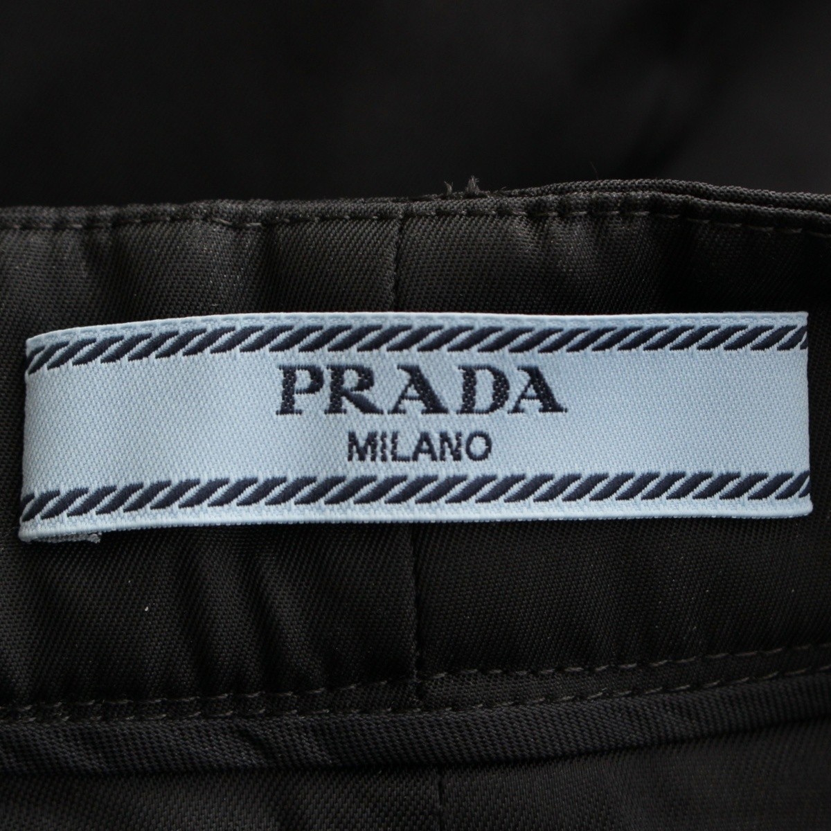 PRADA 23 years Re Nylon Triangle logo flare long skirt Bottoms 21X925 black 36 thumbnail 14