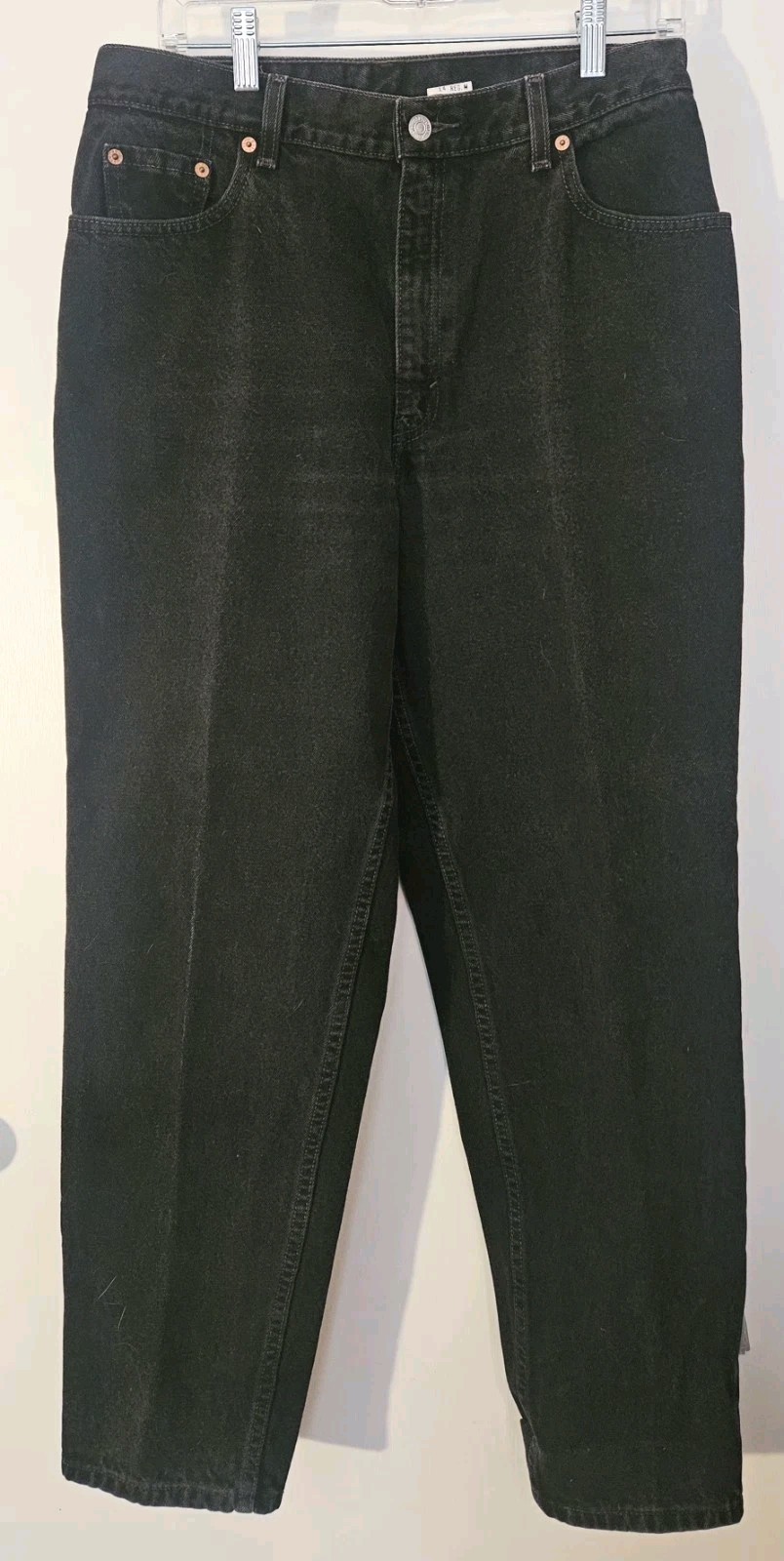 Levi's Womens Vintage Y2K 550 Relaxed Fit Tapered Leg Jeans Black 14 High Waist